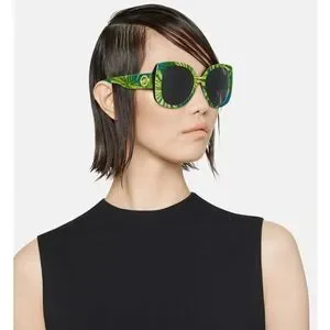 New! Versace Green Acetate 56mm Sunglasses Versace 4476U GB1/2 Sunglasses - US main image 4
